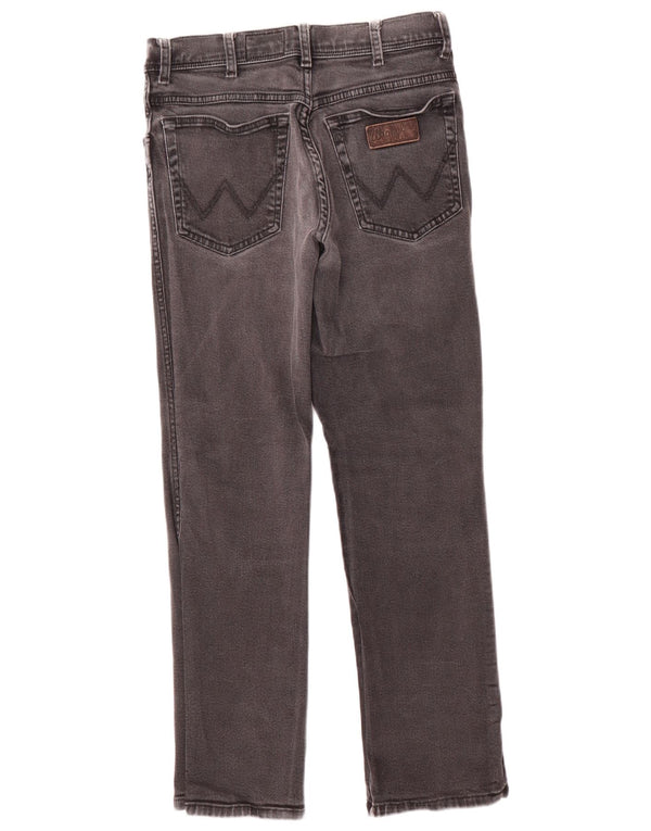 Wrangler Vaqueros rectos elásticos Texas para hombre W32 L30 Algodón gris
