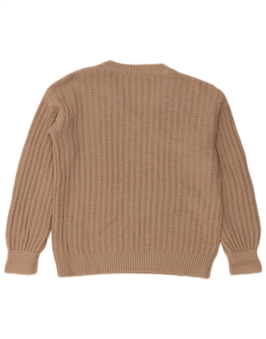 Marks & Spencer Suéter extragrande con cuello en V para mujer UK 10 Small Beige