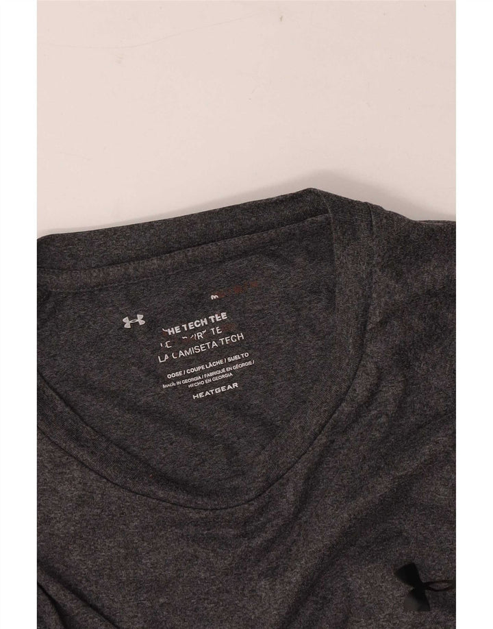 Under Armour Hombre Heat Gear Camiseta Top Gris Medio