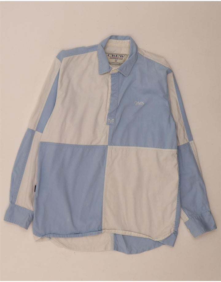Crew Clothing Hombre Jersey gráfico Camisa pequeña Algodón azul con bloques de color