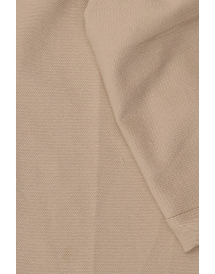 Zara Mujer Pantalones Cortos De Pierna Ancha Mediano W28 L26 Poliéster Beige