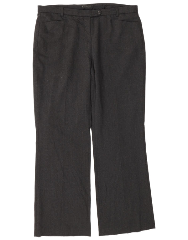 The White Company Pantalones de traje rectos para mujer UK 46 Large W38 L33 Gris