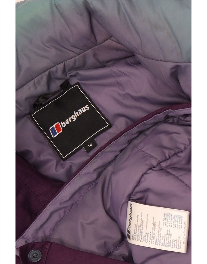 Berghaus Chaqueta Cortavientos Extragrande con Capucha para Mujer UK 40 Small Púrpura