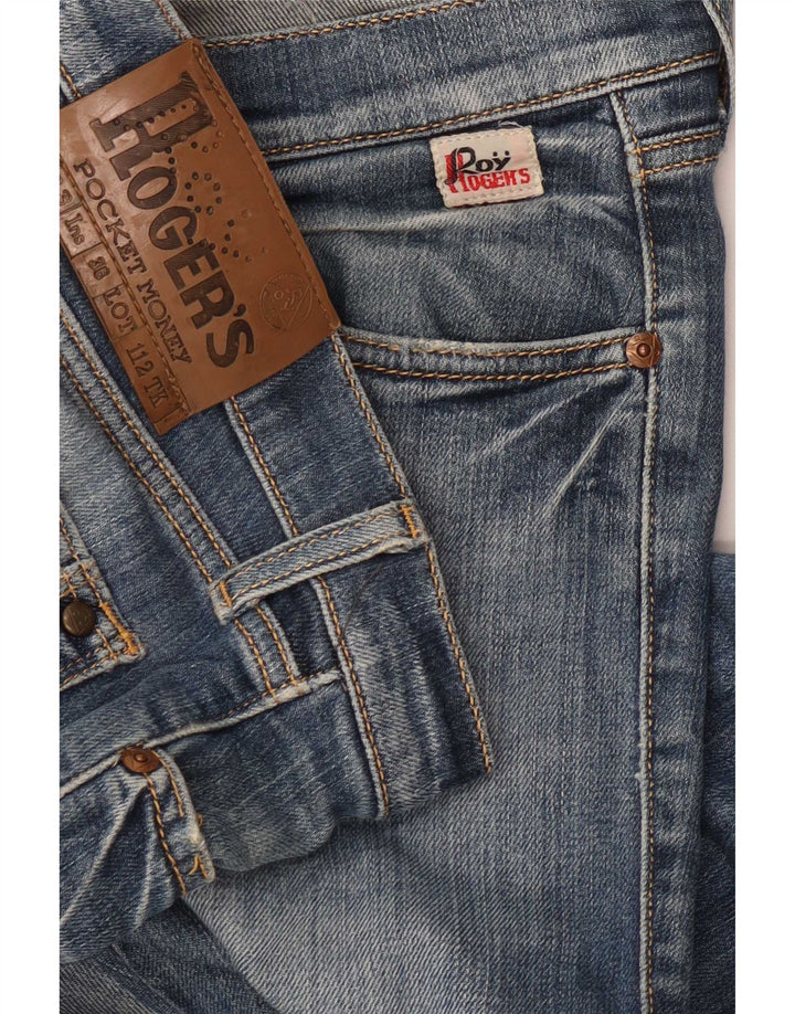 Vaqueros rectos para mujer Roy Rogers W33 L29 Algodón azul