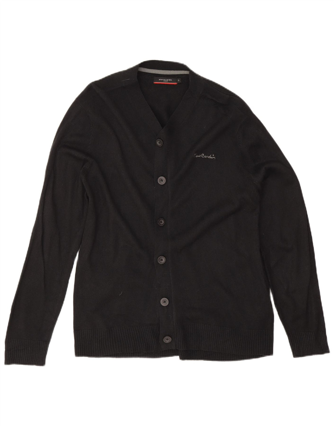 Pierre Cardin - Cárdigan para hombre (acrílico), color negro