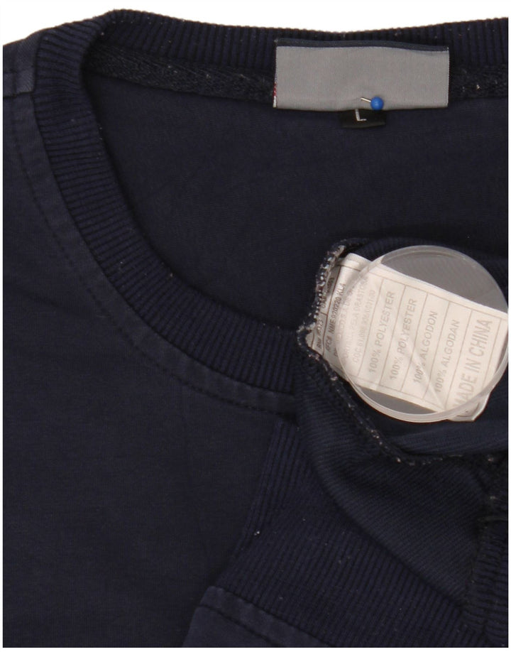 Fila - Sudadera gráfica para mujer (talla 40), poliéster, color azul marino