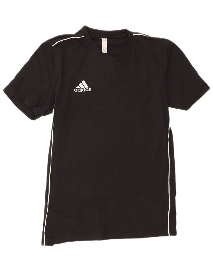 Adidas - Camiseta para hombre, talla pequeña, algodón negro