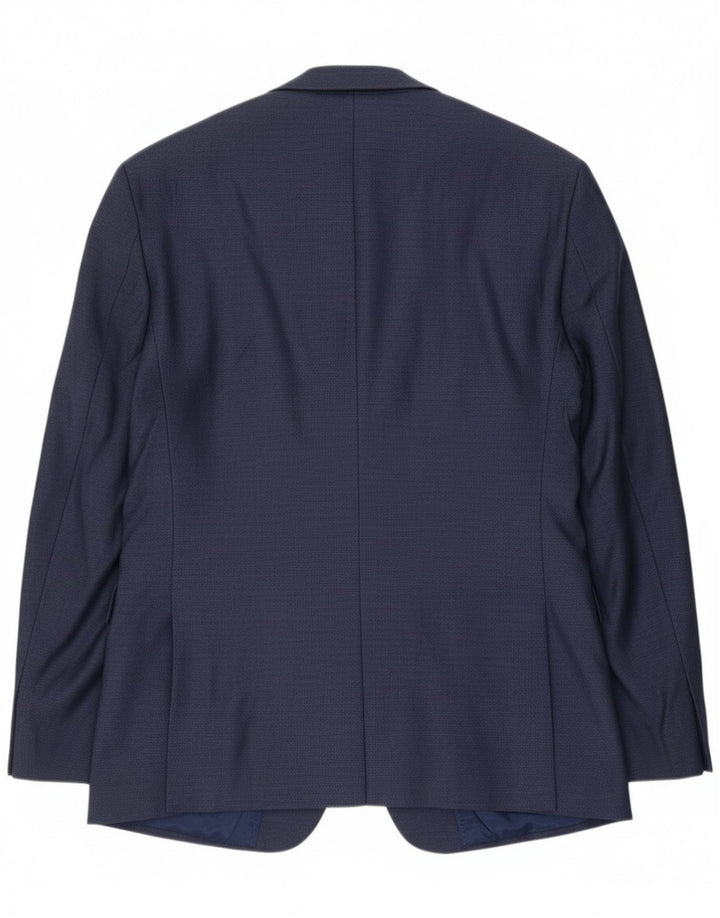 Calvin Klein Chaqueta tipo blazer de 2 botones para hombre UK 38 Mediano Azul marino Poliéster