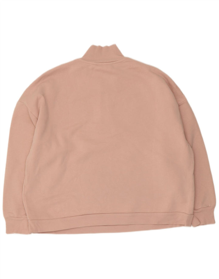 Marks & Spencer Sudadera extragrande con cuello y cremallera para mujer UK 40 XL Rosa