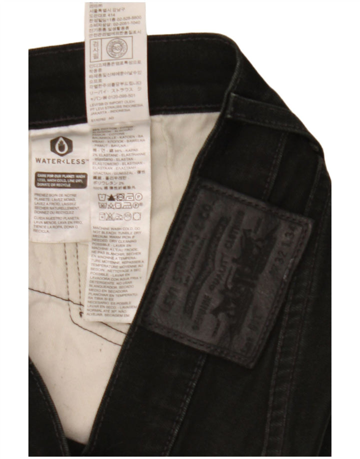 Levi's Hombre 511 Slim Jeans W32 L34 Algodón Negro
