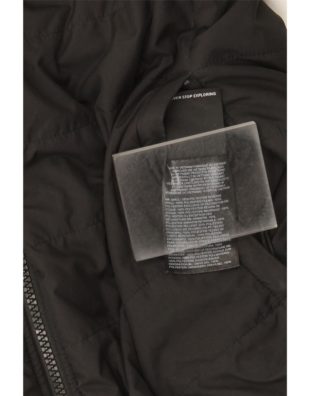The North Face Chaqueta Acolchada Reversible para Mujer UK 44 Mediano Negro Poliéster