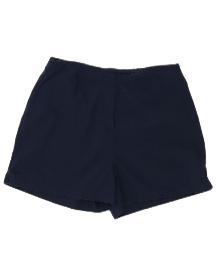 Pantalones cortos Nike para mujer UK 12 Medium W28 Azul marino Nylon
