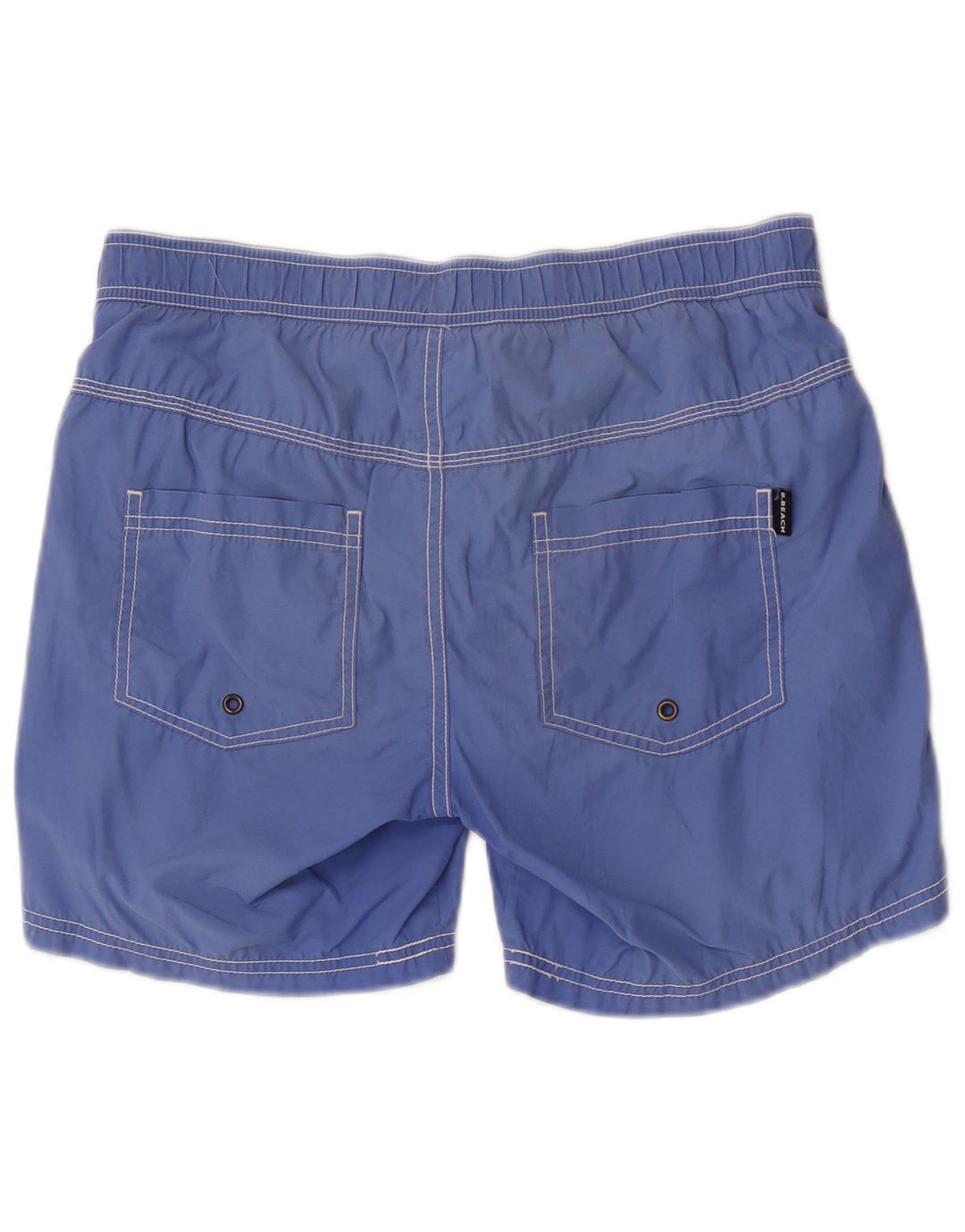 Benetton Bañador Corto Hombre Azul Algodón