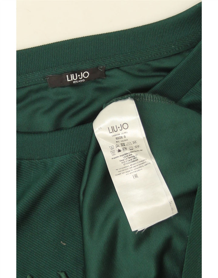 Liu Jo Mujer Oversize Graphic Sudadera Jumper UK 10 Small Verde