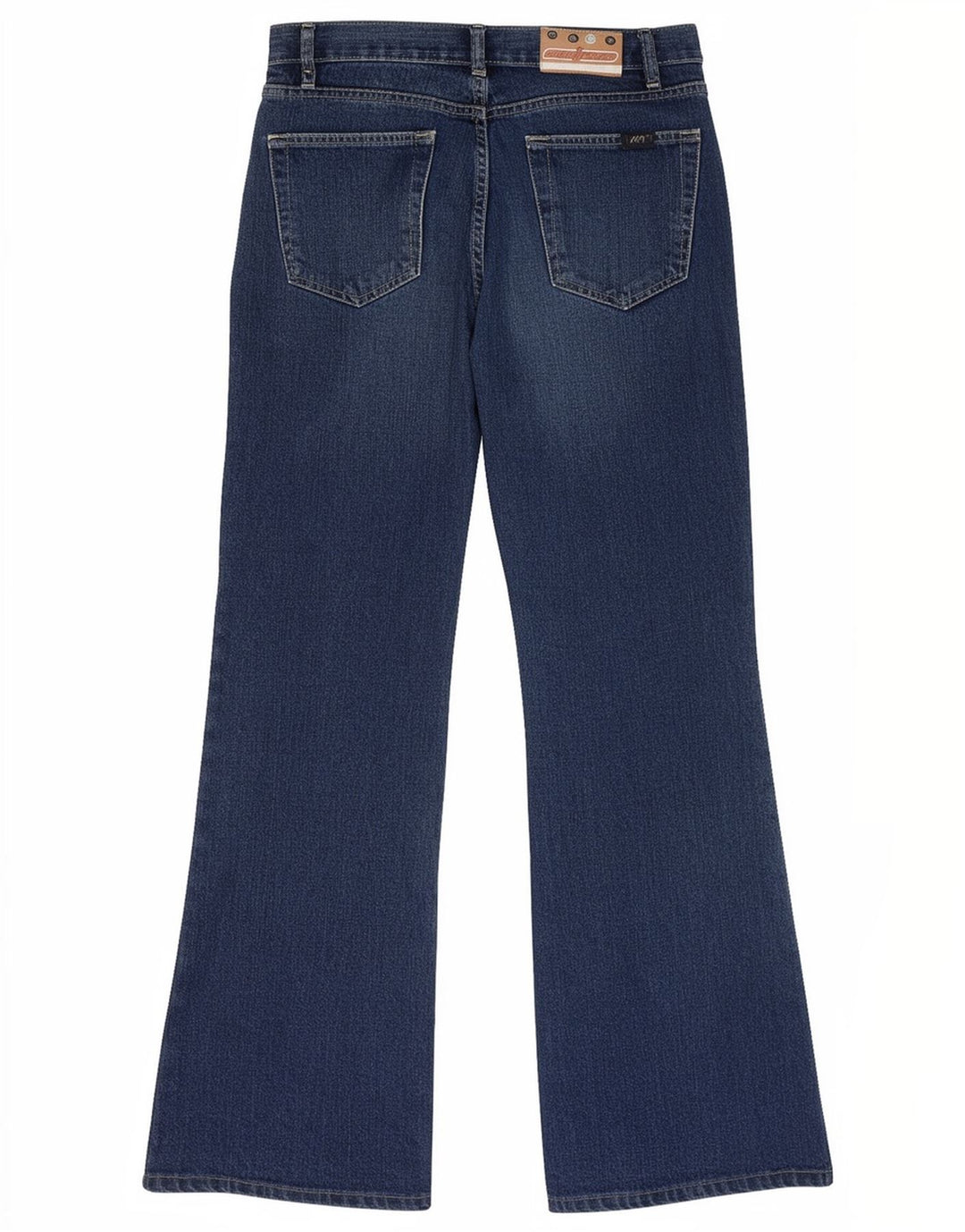 Wild Jeans Mujer Tiro Alto Acampanado IT 42 Mediano W26 L30 Algodón Azul