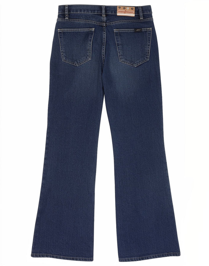 Wild Jeans Mujer Tiro Alto Acampanado IT 42 Mediano W26 L30 Algodón Azul