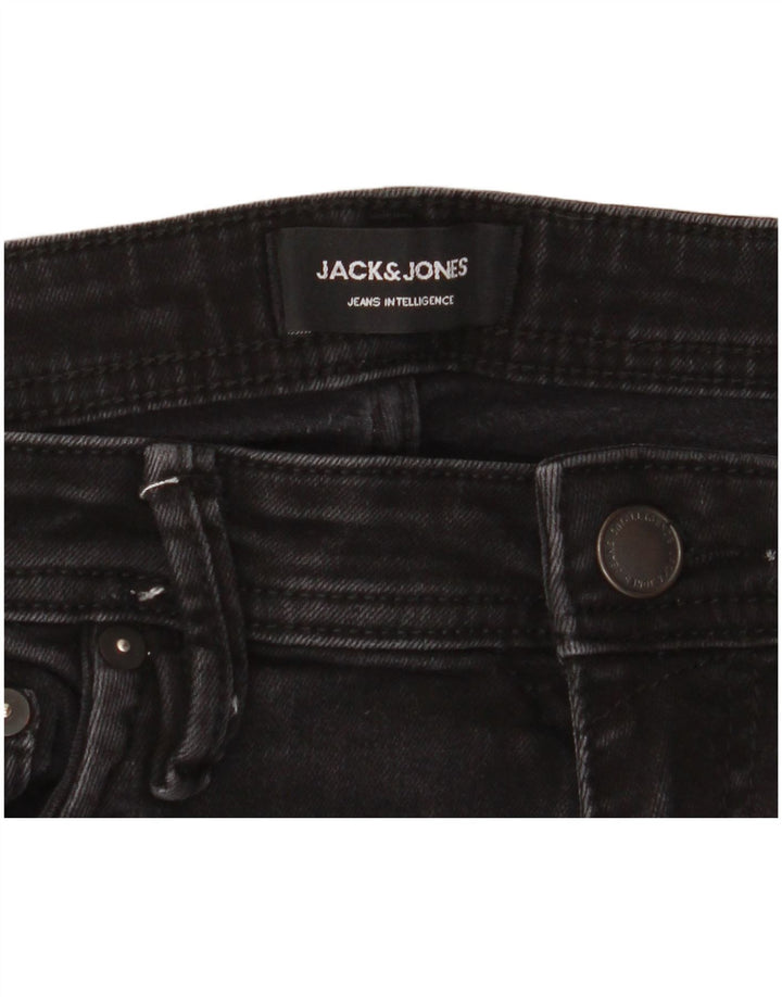 Jack & Jones Hombre GLENN Slim Jeans W33 L32 Algodón Negro