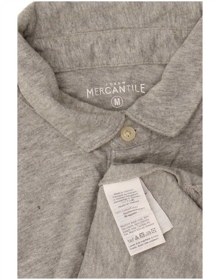 J. CREW Polo Mercantile para hombre de algodón gris medio