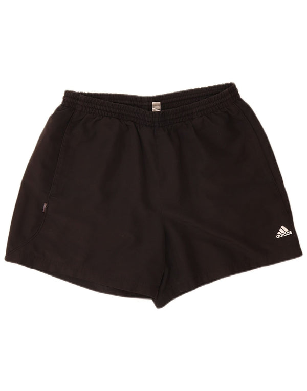 ADIDAS Pantalones cortos deportivos para hombre Grande Poliéster negro