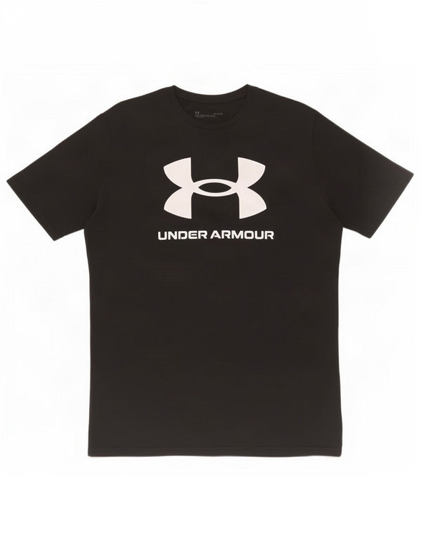 Under Armour Camiseta gráfica para hombre, parte superior mediana negra