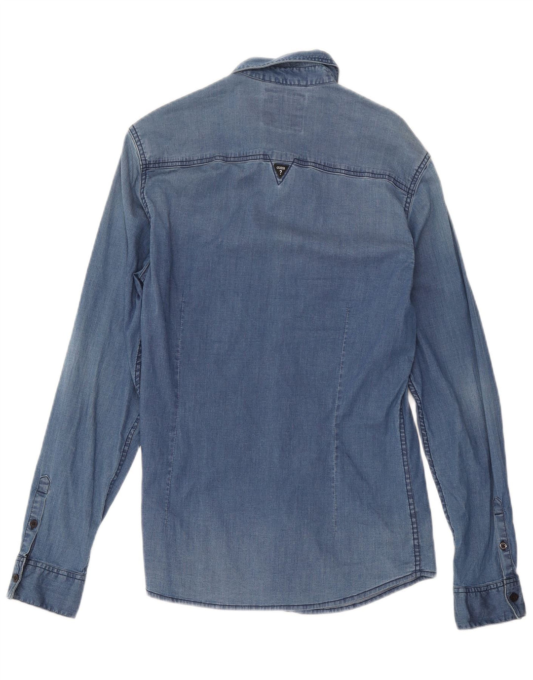 Guess Camisa Vaquera Slim Fit Azul Pequeño |