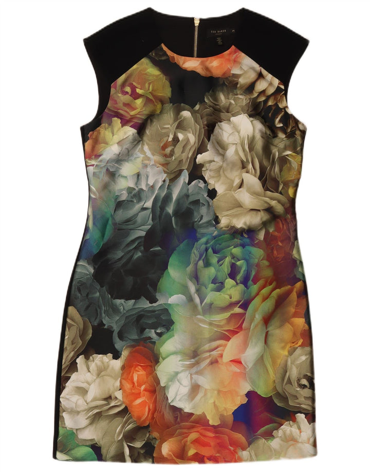 TED BAKER Vestido tubo para mujer talla 3 mediano multicolor floral