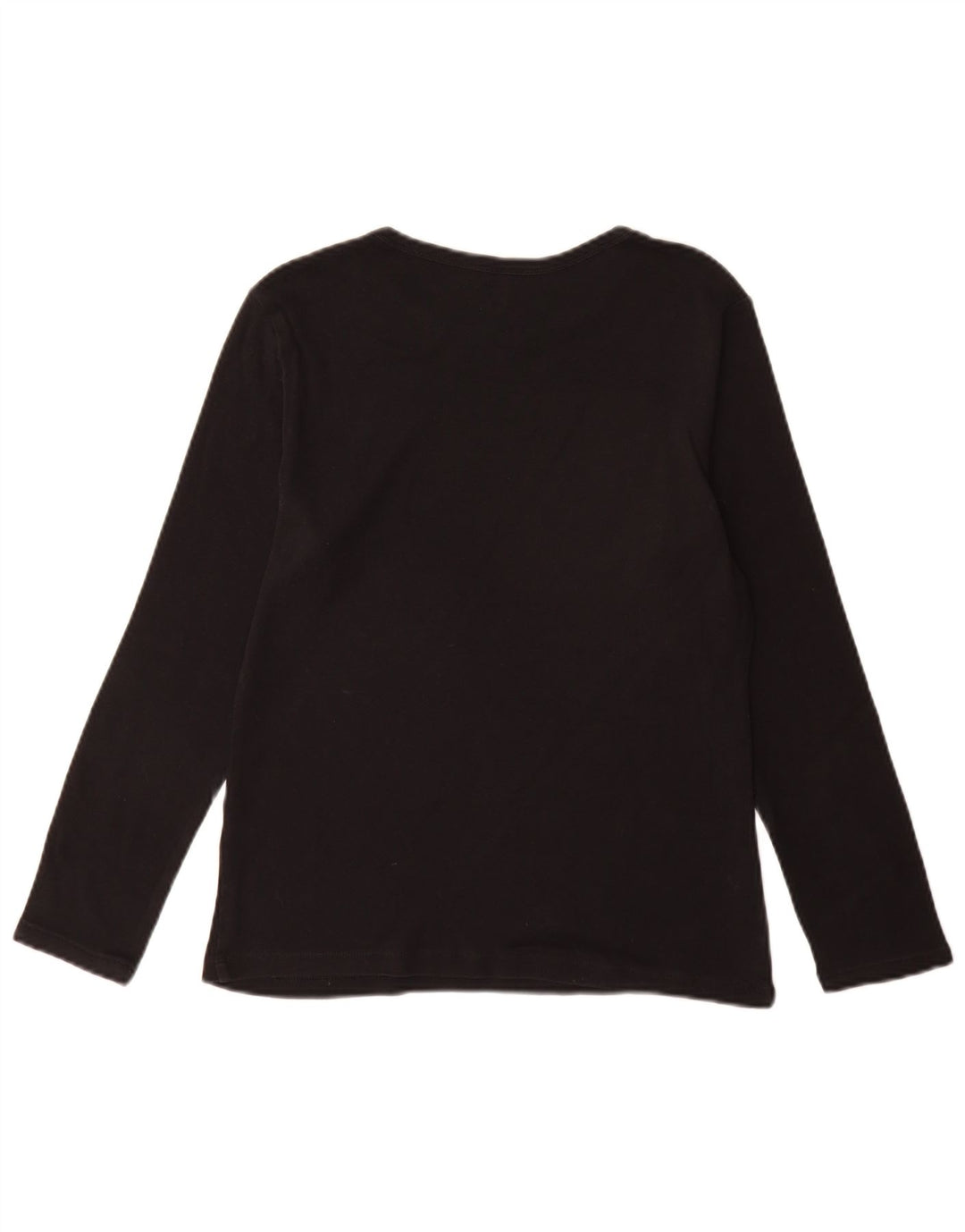 Marks & Spencer Top para mujer de manga larga UK 44 Mediano Algodón negro