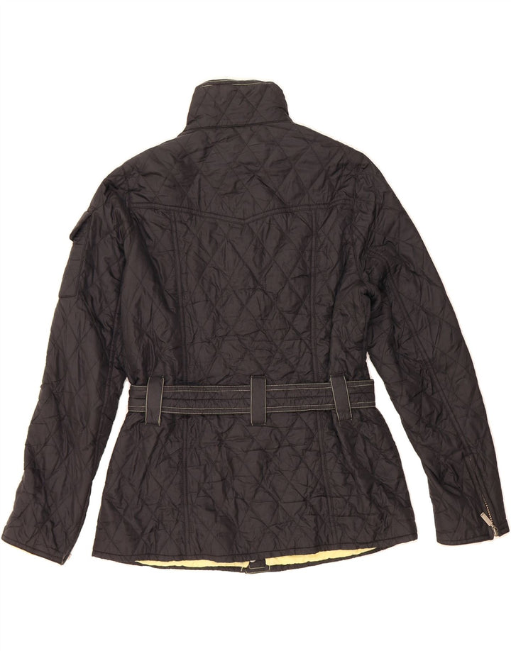 BARBOUR Womens Quilted Jacket UK 12 Medium  Black Vintage Barbour and Second-Hand Barbour from Messina Hembry 