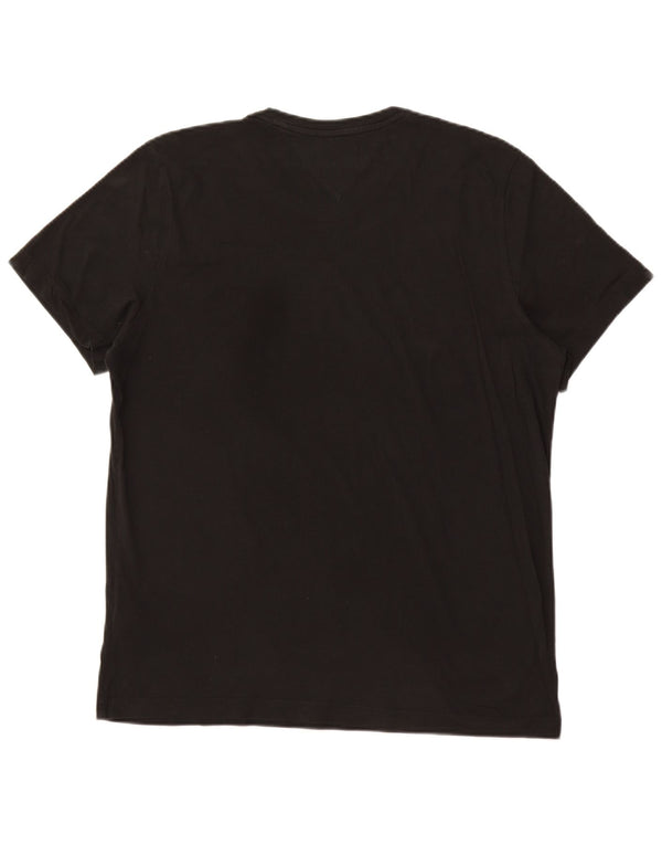 TOMMY HILFIGER Camiseta Hombre Top XL Algodón Negro
