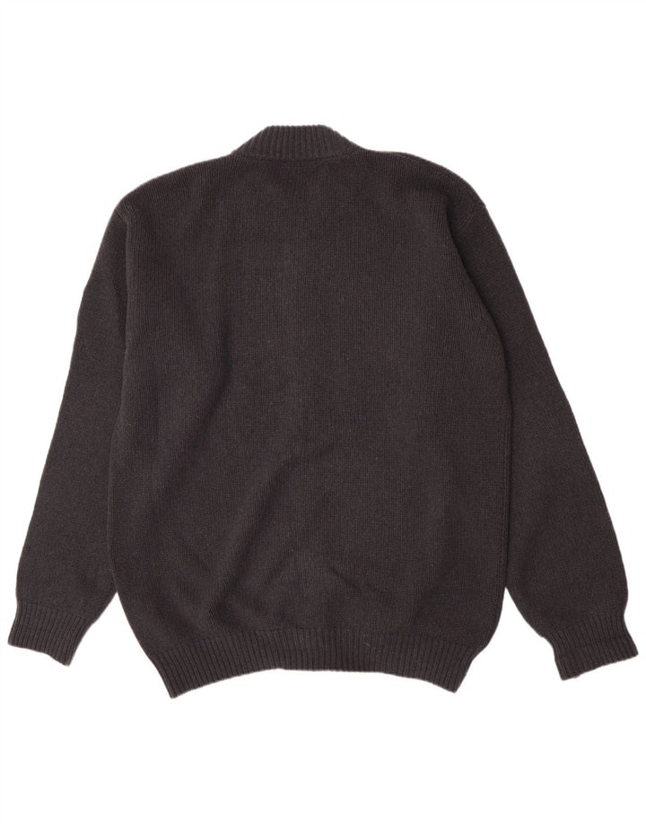Murphy & Nye Suéter tipo cárdigan para hombre XL Lana gris