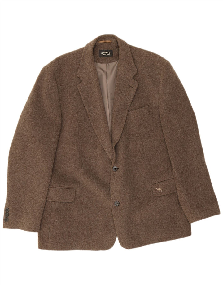 Camel Active Chaqueta tipo blazer con 2 botones para hombre UK 44 2XL Lana virgen gris