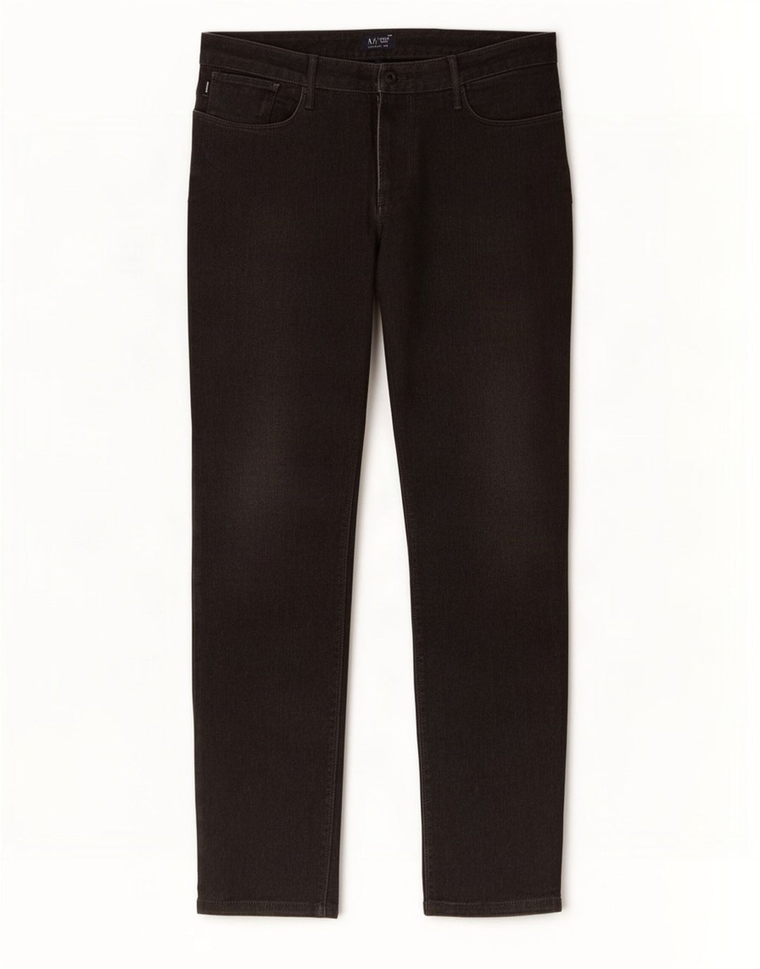 Armani Mens Slim Jeans W36 L30 Algodón Negro