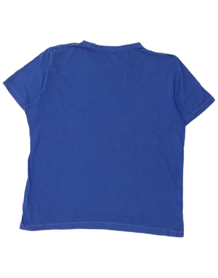 Camiseta Puma Hombre Graphic Top Algodón Azul Medio