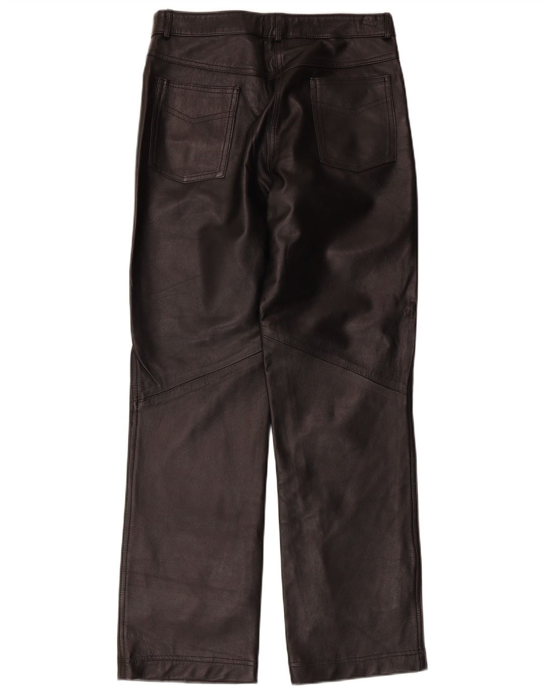 Conbipel Pantalones de cuero para mujer IT 46 Large W30 L30 Negro