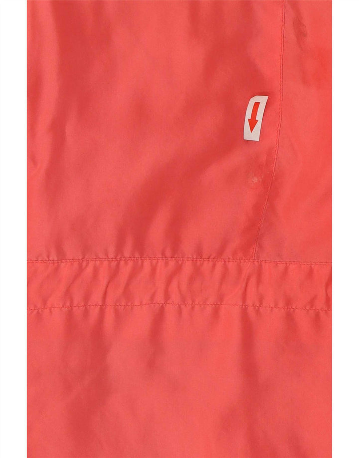 Vintage mujer cortavientos chaqueta Reino Unido 18 XL seda rosa