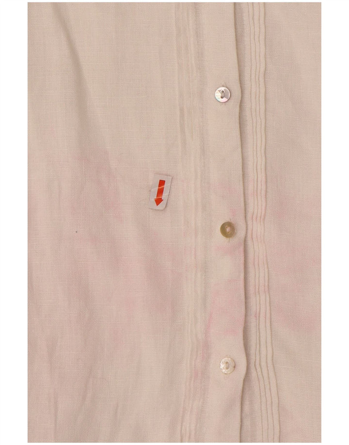 Zara Mujer Blusa Camisa ES 40 XL Blanco