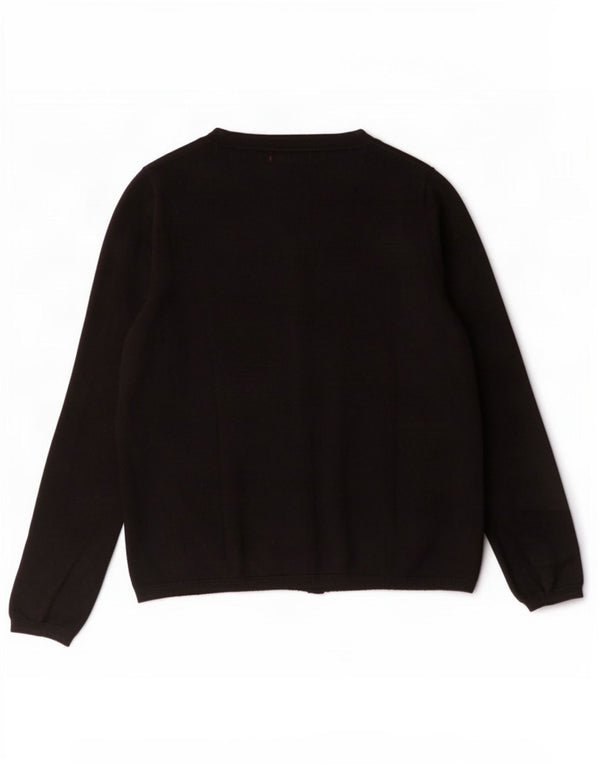 Guess Cárdigan para mujer, talla 40, viscosa negra mediana