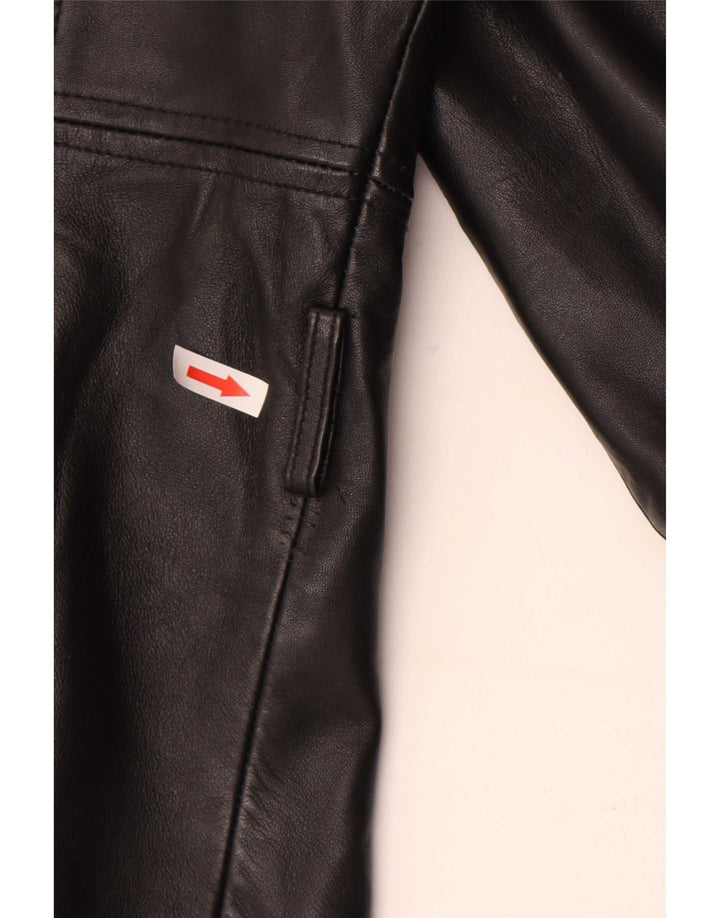 Conbipel Chaqueta De Cuero Mujer IT 46 Grande Cuero Negro