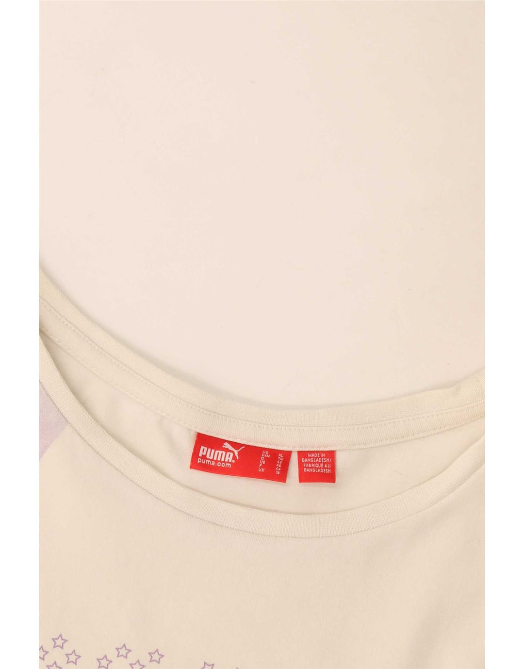 Puma - Camiseta gráfica para mujer, talla 40, color blanco