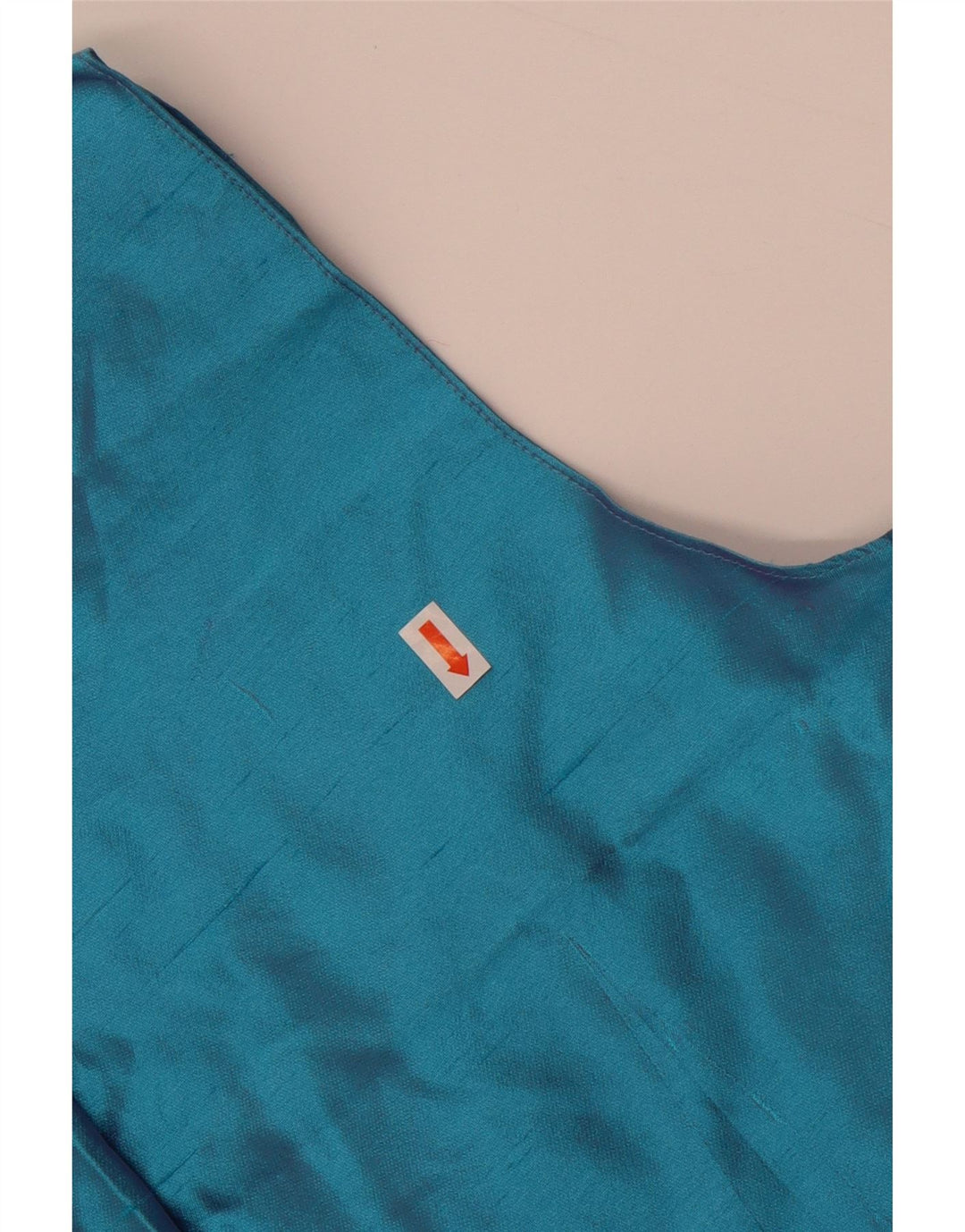 Gai Mattiolo Blusa corta sin mangas para mujer IT 44 Seda azul medio