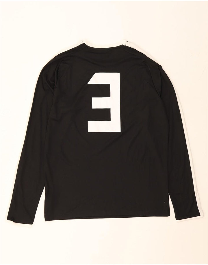 PUMA Mens Graphic Top Long Sleeve Large Black Colourblock Polyester Vintage Puma and Second-Hand Puma from Messina Hembry 