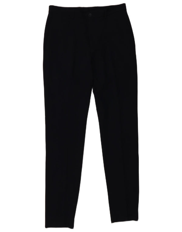 Zara Pantalones casuales ajustados para hombre EU 36 XS W29 L31 Azul marino Poliéster