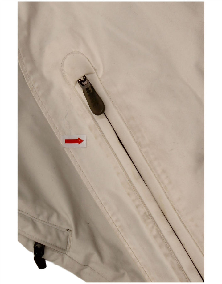COLUMBIA Chaqueta cortavientos de titanio para mujer UK 40 Grande Blanco Colorblock