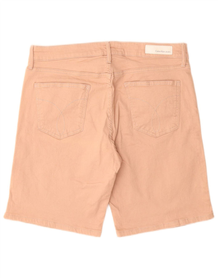 Pantalones cortos de mezclilla Calvin Klein para hombre W31 Algodón rosa medio