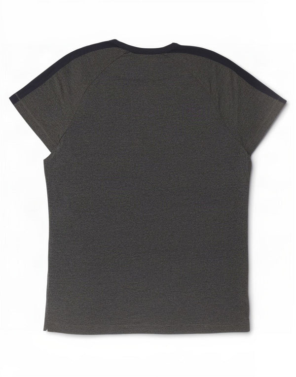 French Connection Camiseta para hombre Top XL Gris Colorblock Algodón