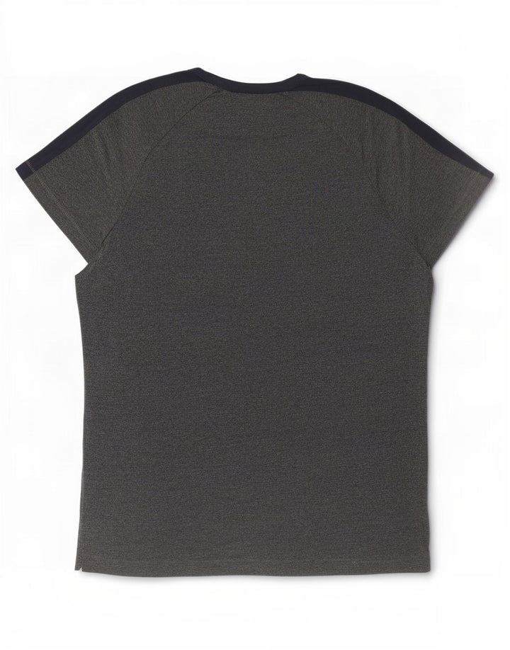 French Connection Camiseta para hombre Top XL Gris Colorblock Algodón