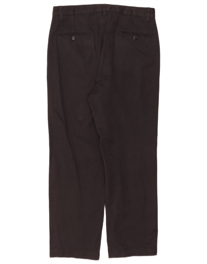DKNY Pantalón chino recto para hombre W33 L28 Algodón negro