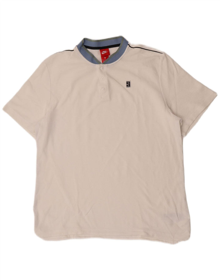 Nike Polo Hombre XL Blanco Algodón