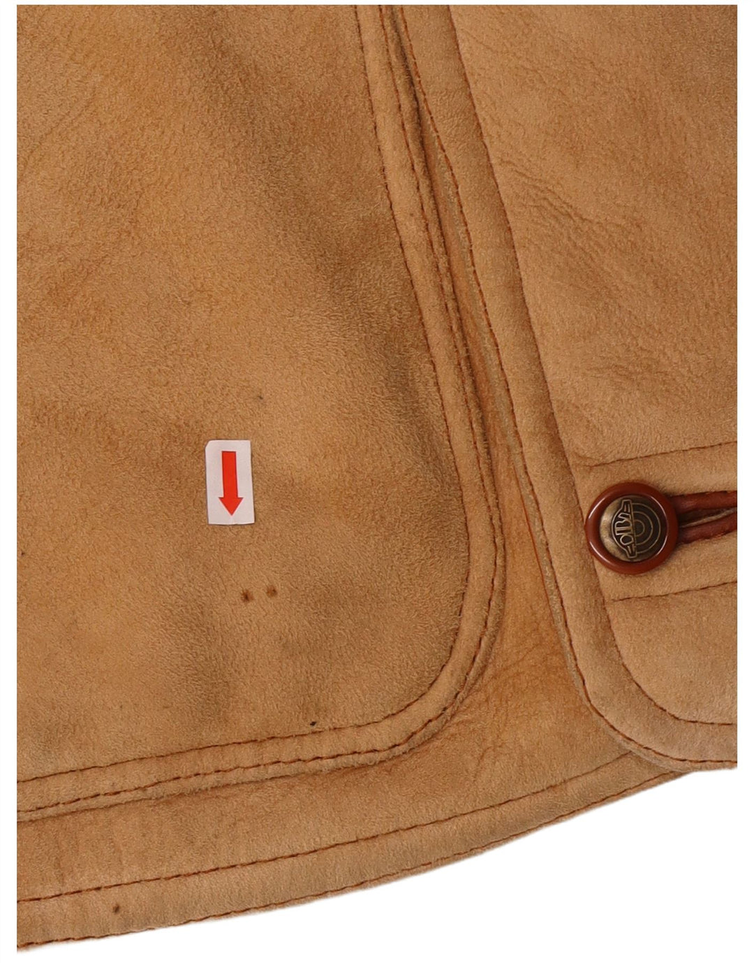 DIBI Chaqueta de piel de oveja Uomo para hombre IT 46 Small Beige Shearling Classic