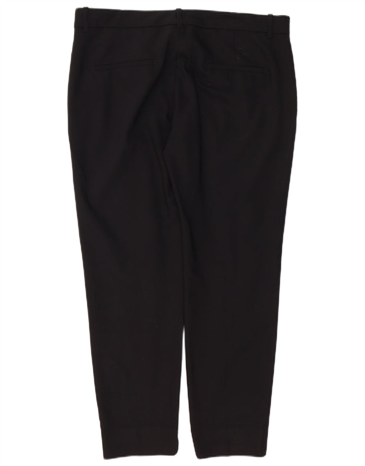 Zara Mujer Pantalón Chino Slim XL W32 L26 Negro Poliéster